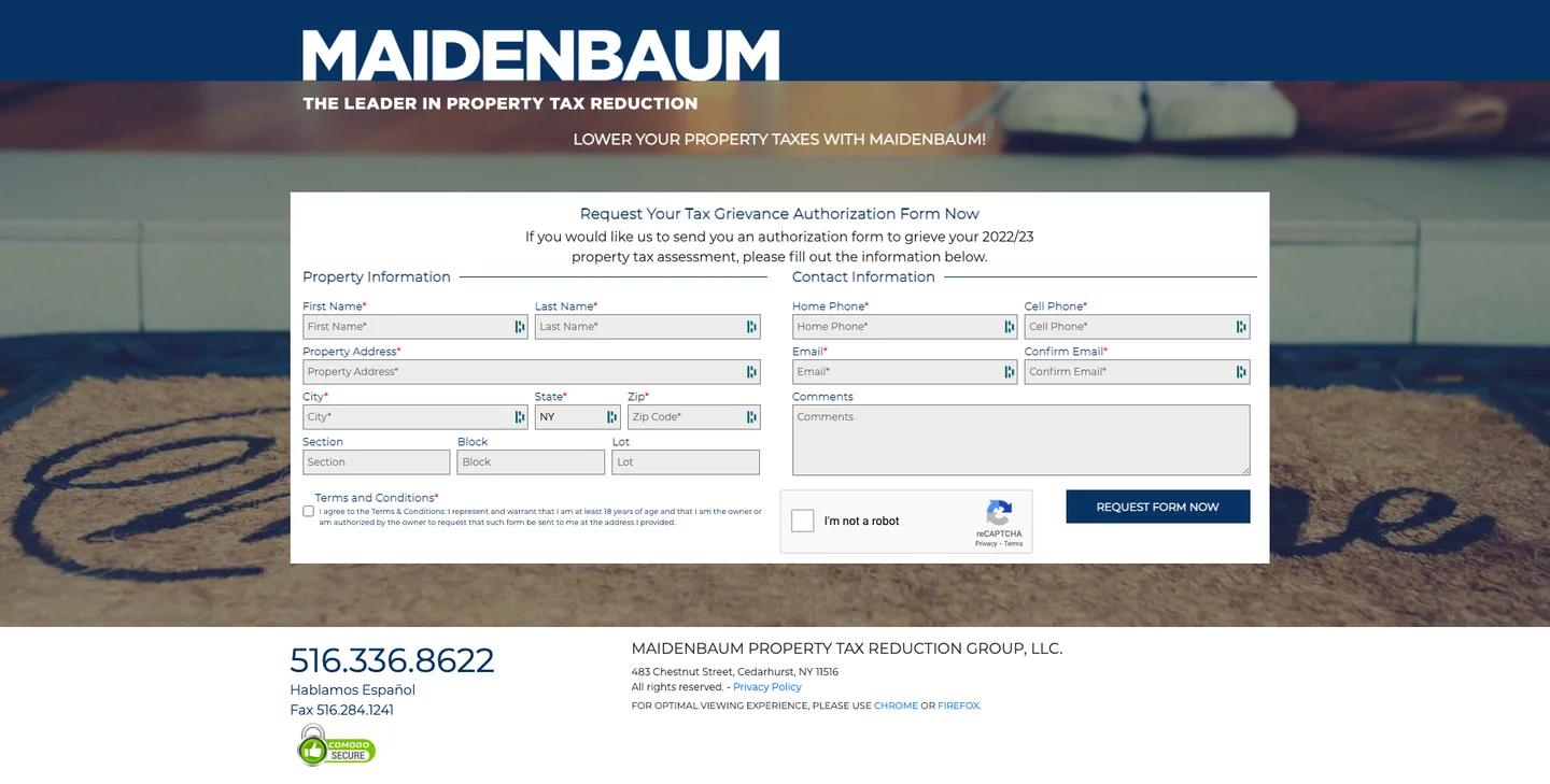 Maidenbaum — Personalized Mail website design