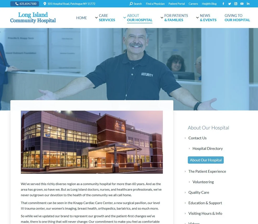 Long Island Community Hospital project preview