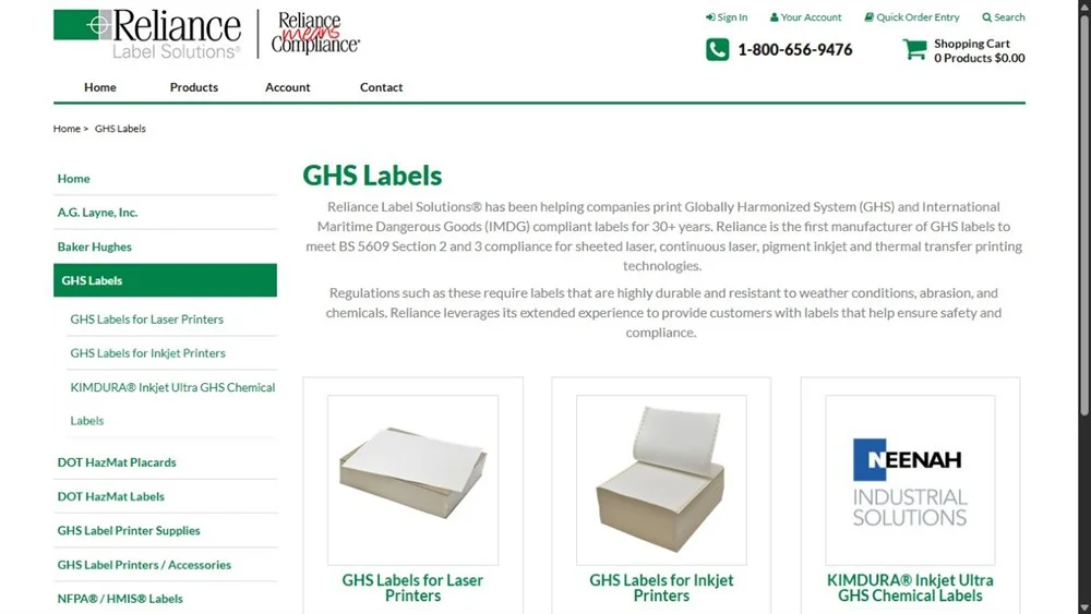 Reliance Label Solutions project preview