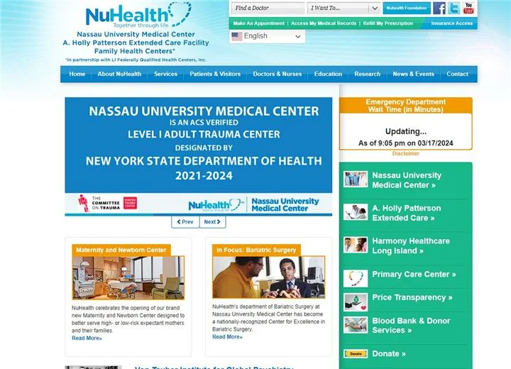 Nassau University Medical Center project preview