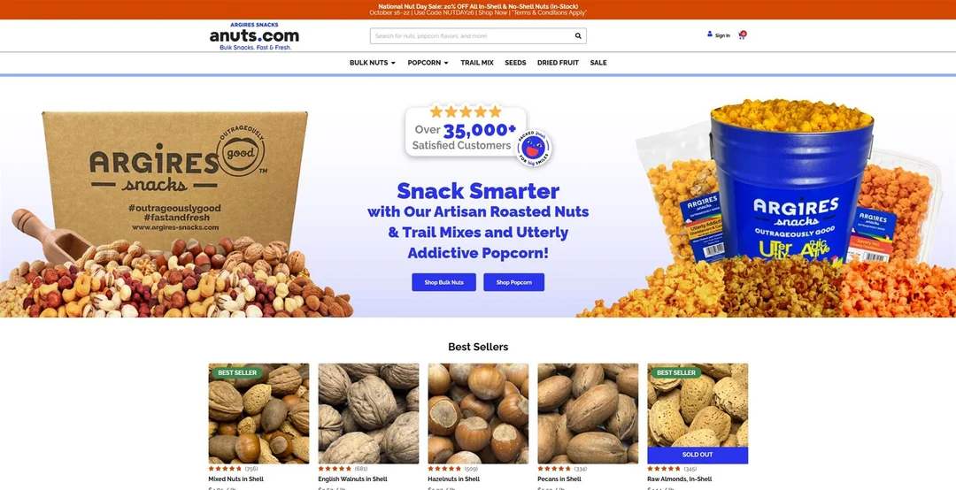 Anuts.com project preview