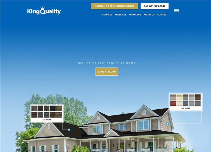 Archived portfolio visual for King Quality Roofing